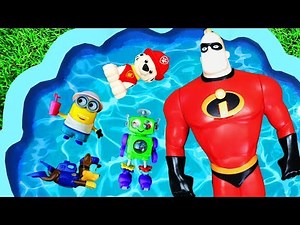 Learn Colors with Animals and Toys - Pj Masks, The Incredibles, Paw Patrol Toys For Kids