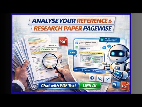 Analyse Reference & Research Paper Pagewise | Chat with PDF Text | LMS AI Tool