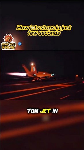 How Do Jets Stop on an Aircraft Carrier? 💥✈️ | Now You Know #nowyouknow #aircraft #engineering