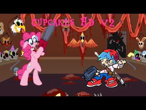 (PLAYABLE) FNF Elements of insanity V4: Cupcakes HD V2 fanchart (Gore warning)