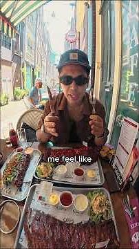$25 ribs in the Netherlands 🇳🇱 #streetfood #amsterdam #netherlands #dutchfood