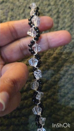 Elegant Black & Crystal Beaded Bracelet Making | Easy DIY Jewelry Tutorial ✨