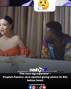 Prophet Passion Java shared some valuable advice with Ritz long way back before the fame on 'The Next Big Superstar.' Cc : ZiGoats | Nashtvzimbabwe