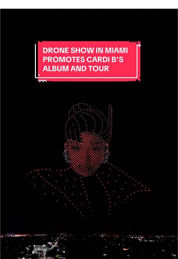 Cardi B's Tour Promo Sets High Standards with Drone Show