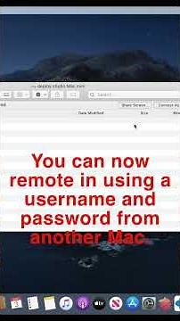 How to setup Remote Desktop on a Mac #macos