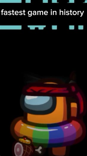 fastest among us game in history #amongus #speedrun #trending