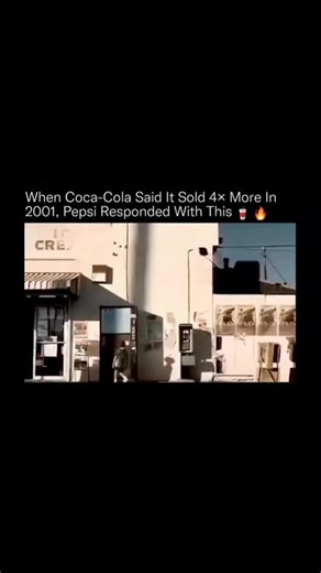 TBIZHUB on Instagram: "One statistic turned into one of the smartest brand counterattacks in advertising history. In 2001, when Coca-Cola highlighted that it sold four times more than Pepsi, Pepsi didn't argue the numbers. Instead, it reframed the narrative. The commercial, often referred to as "The Vending Machine," shows a kid buying two Coke cans, placing them on the ground, and standing on them to reach a Pepsi button. No dialogue. No explanation. Just a visual message. It was a masterclass 