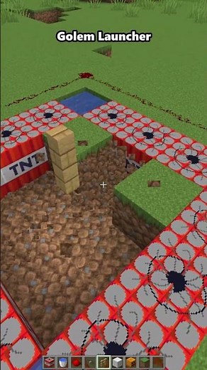 Minecraft: How to Build SUPER IRON GOLEM LAUNCHER - Easy Tutorial #minecraft #shorts