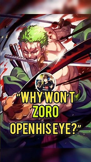 “The Truth Behind Zoro’s Closed Eye… Shocking! ⚔️”#onepiece #anime #shorts