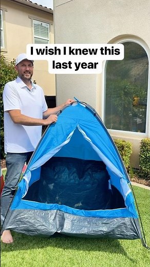 How to make a backyard sand play tent for kids #dad #sandplay #tent #kidsactivities