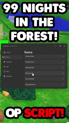 99 NIGHTS IN THR FOREST ROBLOX SCRIPT #roblox #99nightsintheforestroblox #fyp