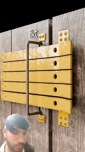 slide door multi auto lock (easy to open)#garden gate#wood #woodworking