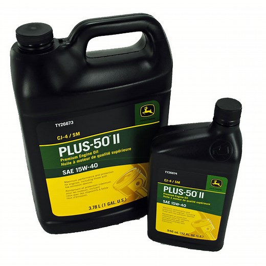John Deere Plus-50 II CJ-4 Diesel Motor Oil 15W-40 - Quart - TY26674