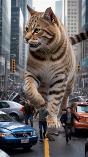 Catzilla vs. My Tiger Kitty: Who Reigns Supreme? #shorts