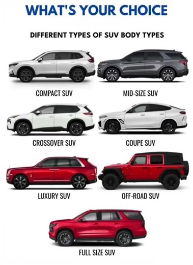 What_s your choice Different types of suv body types #shorts #car
