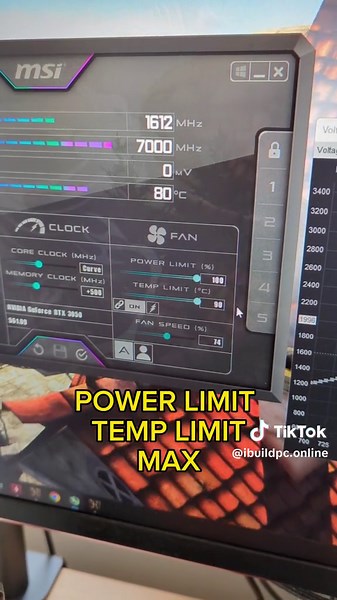NVIDIA 3050 undervolt and get more FPS AND TEMPS! This is a how to guide👍 @MSI afterburner #nvidia #nvidia3050 #undervolt
