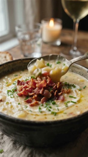 Sopa de Batata #sopacremosa #batataebacon #comidacaseira #receitafacil