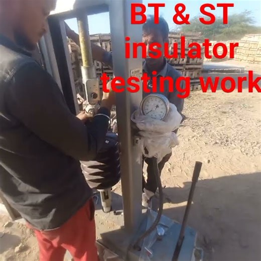 how to test ST ,BT & 9 tonne insulator ohe