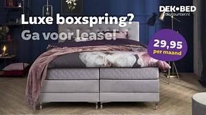 Slapen een op een Luxe Boxspring zonder hoge kosten? HET KAN met Boxspring Lease! ⭐⭐⭐⭐⭐ (181 Reviews) | Dekbed-Discounter.nl