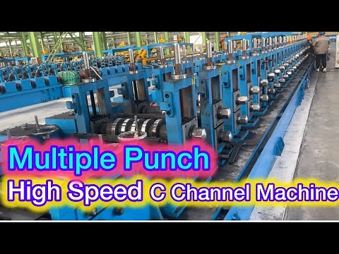 Automatic Multiple Punch High Speed C Channel Machine “ High Thickness “