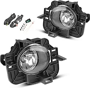 AUTOSAVER88 Fog Lights Compatible with 07-09 2007 2008 2009 Altima Sedan Fog Light Replacement, with H11 12V 55W Halogen Bulbs, Wiring Harness and Switch