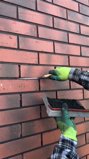 Perfect Brick Pointing made Easy #ConstructionHack #BrickPointing #TuckPointing