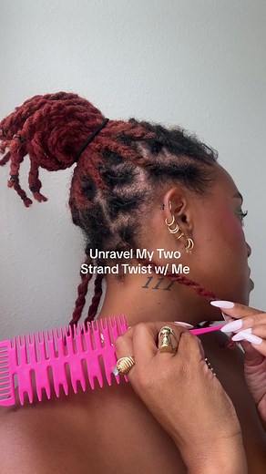 Beautiful Wavy Locs with Two Strand Twist Out