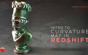 C4D Redshift中的Curvature maps功能介绍教程