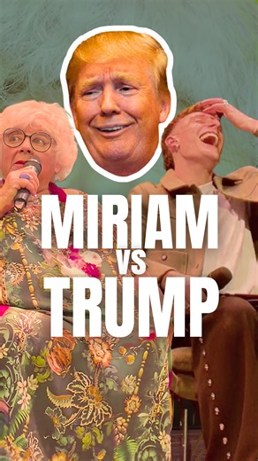 Our @miriammargolyesofficial with some fine poetic reflections. I’d pay good money to see this is a pair in the same room 😅 Clip from my show with darling Miriam on tour in Reading. Thanks to all who came and @faneproductions for producing another spectacular night! #miriammargolyes #trump #comedy | Riyadh K