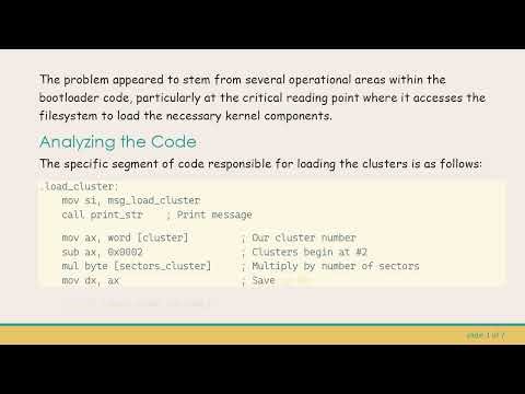 Troubleshooting FAT16 Bootloader Limitations: Loading Multiple Clusters of a File