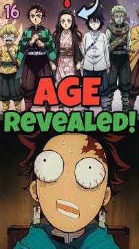 Surprising Ages of Demon Slayer’s Protagonists, Hashira, and Demons Revealed!#thempjshorts #shorts