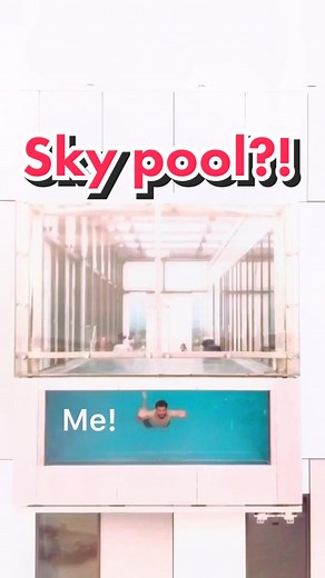 One of the coolest pools in the world! #shotoniphone #Fyp #swimmingpool #swimming #sky #skyline #pool #travel #traveltiktok