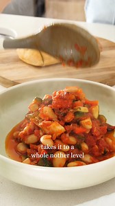 19K views · 106 reactions | This Puttanesca-style Butter Beans and Roasted Garlic Bread recipe is hearty, nourishing, and flavorful. It's perfect for a cozy weeknight dinner and can be enjoyed with pasta, rice, or quinoa. The garlic confit bread adds an epic twist to this dish. Recipe is in the comments  | Plantbaes | Facebook