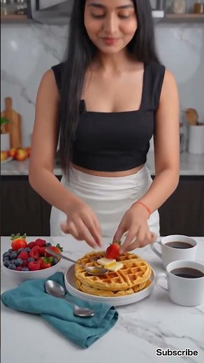 Crispy Golden Waffles 🧇 | Easy Homemade Waffle Recipe in Minutes!
