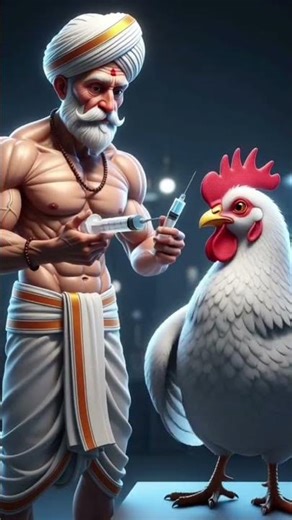 Ek kisan kabutor ko injection mar rahi he #ai #anime #shots