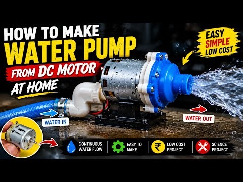 How to Make a Water Pump from Motor at Home | Science Project