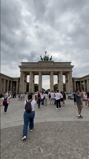 Brandenburg Gate Under a Dramatic Sky 🌥️ #Berlin!