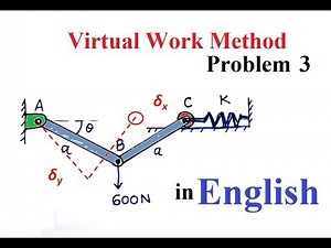 Virtual Work Method Lec 6 || (Problem 3)|Engineering Mechanics|First Year Students