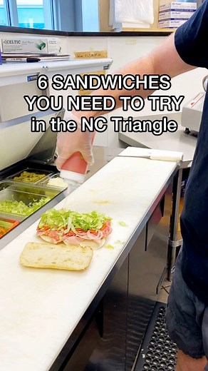 35K views · 343 reactions | SANDWICHES YOU NEED TO TRY IN THE NC TRIANGLE! These are some of my favorites and I’m confident you’ll love them too! 索 Southern Craft Butchers索 @ko_kyu 索 Merritt's Grill 索 V Pizza NC 索 Salt & Lime Cabo Grill 索 Over the Falls Make sure you’re FOLLOWING @NCEATANDPLAY for more North Carolina food and fun ✨ #nceatandplay #ncfood #raleighfood #raleighnc #chapelhillnc #wakeforestnc #carync | NC Eat & Play | Facebook