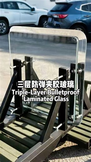 Triple Layer Bulletproof Laminated Glass