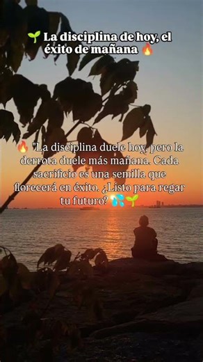 🌱 La disciplina de hoy, el éxito de mañana 🔥
