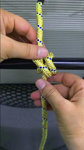 Tie a Rolling Hitch Knot Fast | Secure Any Rope in Seconds ⛵ #knotting #shorts