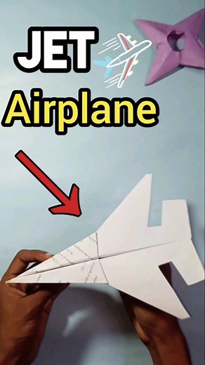 How To Make an Easiest Paper Jet Airplane |