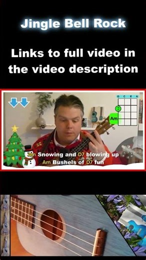 Jingle Bell Rock Short | Mr B's Ukulele Channel #ukulele #ukulelesongs #ukulelelesson