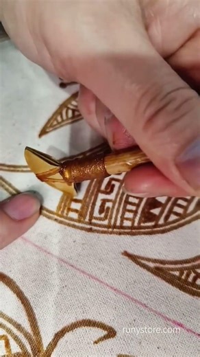 Drawing Batik Patterns with Wax