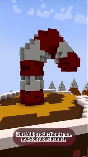 ⭐ Candy Cane Build 🎄 | Full Tutorial on My Channel! #Shorts