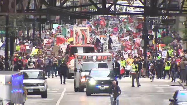 May Day 2025: Thousands gather for march, rallies downtown Chicago