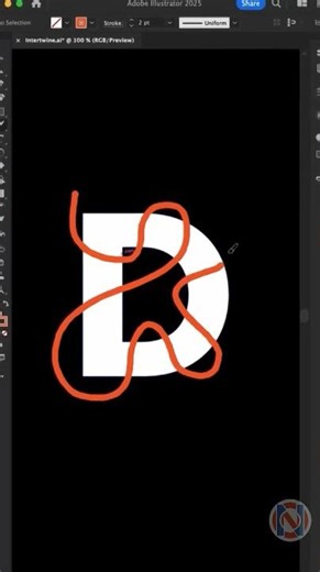 How to Use the Intertwine Tool in Adobe Illustrator || illustrator tutorial 2025