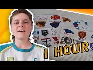 DRAWING EVERY AFL LOGO IN 1 HOUR