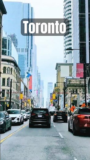 Toronto 4K HDR Drive | Scenic Streets & Urban Views #downtown #4k #Shorts #TorontoDrive #TorontoTour